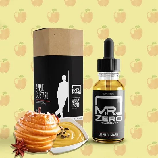 Mr Zero Apple Custard (Muhallebi Ve Fırınlanmış Elma Aromalı) 30ML