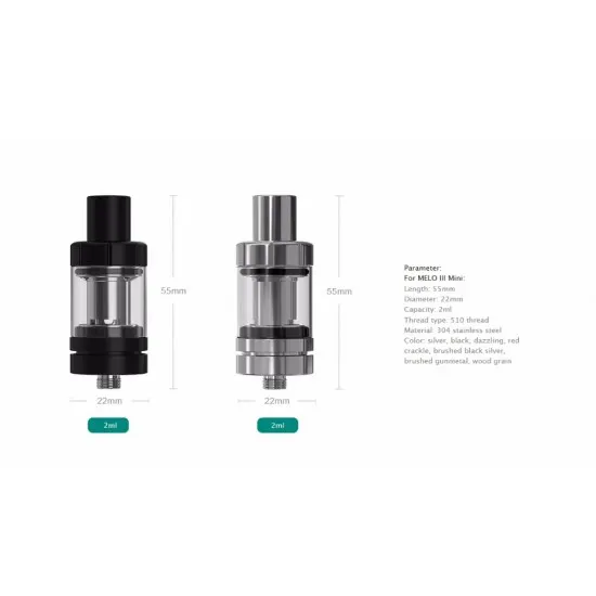 Eleaf istick Pico Melo 3 Mini Atomizer 2ML - 4ML