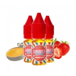 Dinner Lady Strawberry Custard Premium Likit - 3x10 30ml